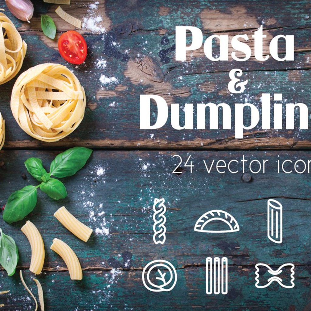 Pasta - Vector Line Icon – MasterBundles