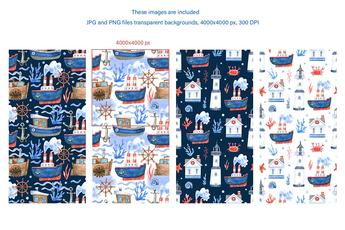 Nautical patterns image.