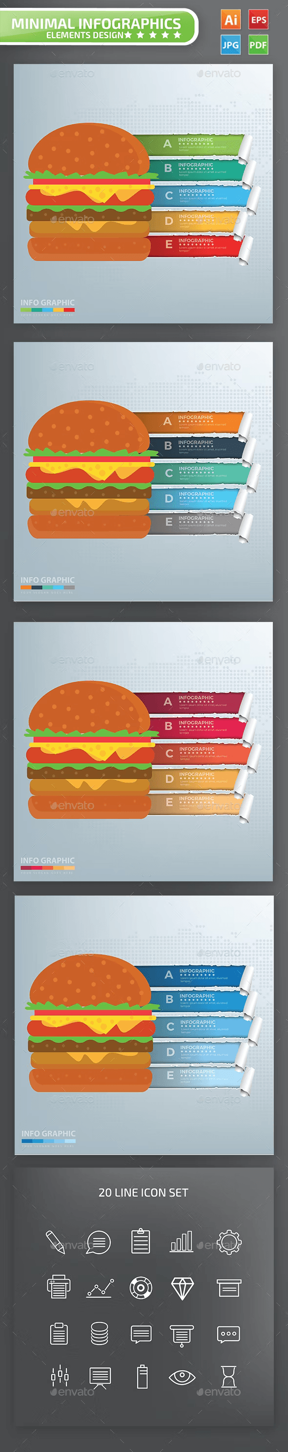 preview burger infographics 399