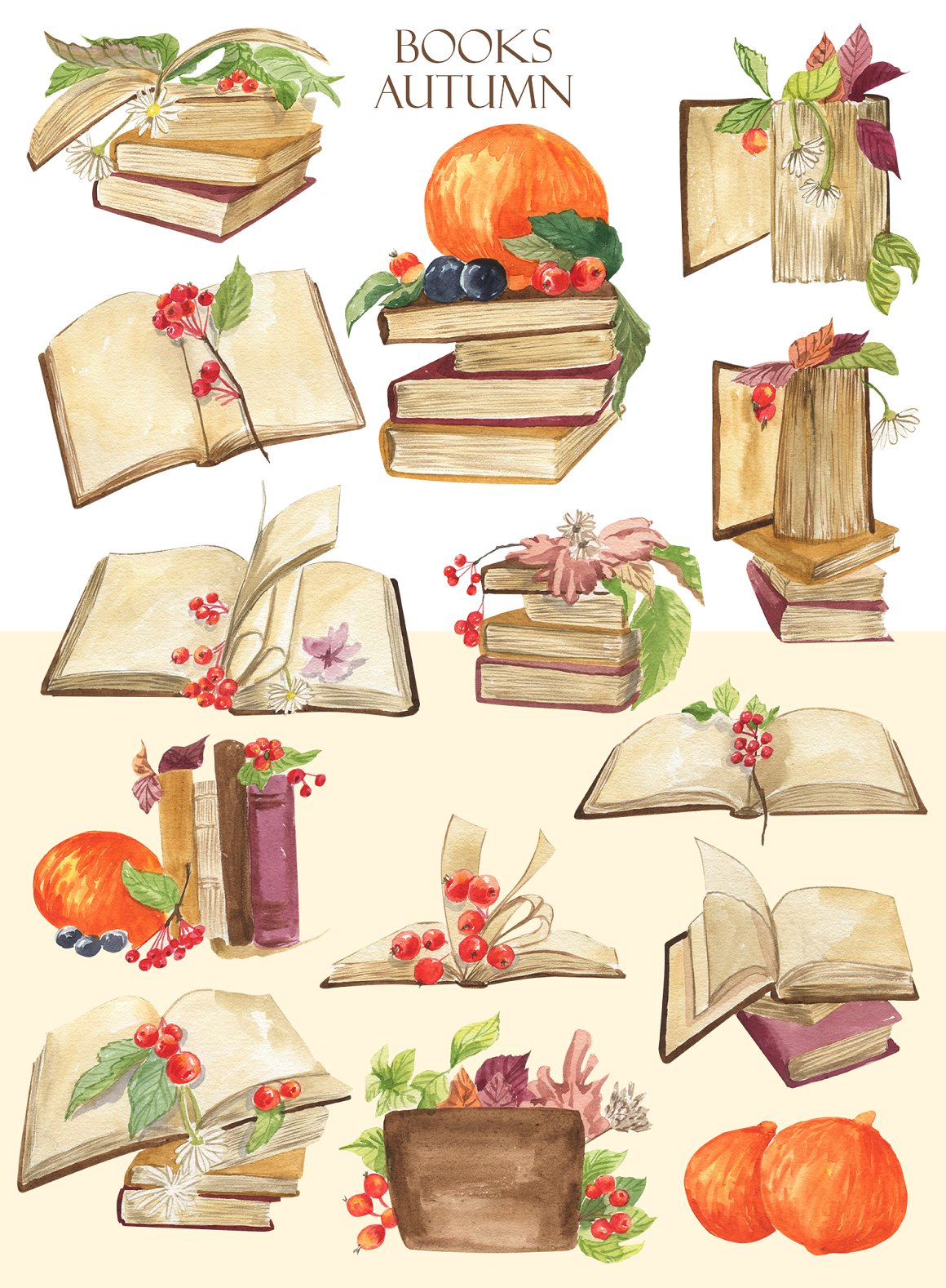 Different variations of book images.