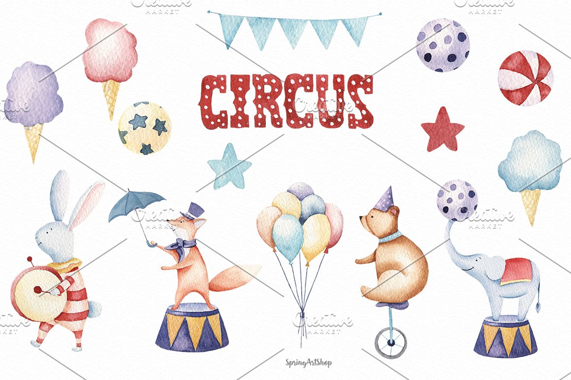 Pictures of the circus and others.