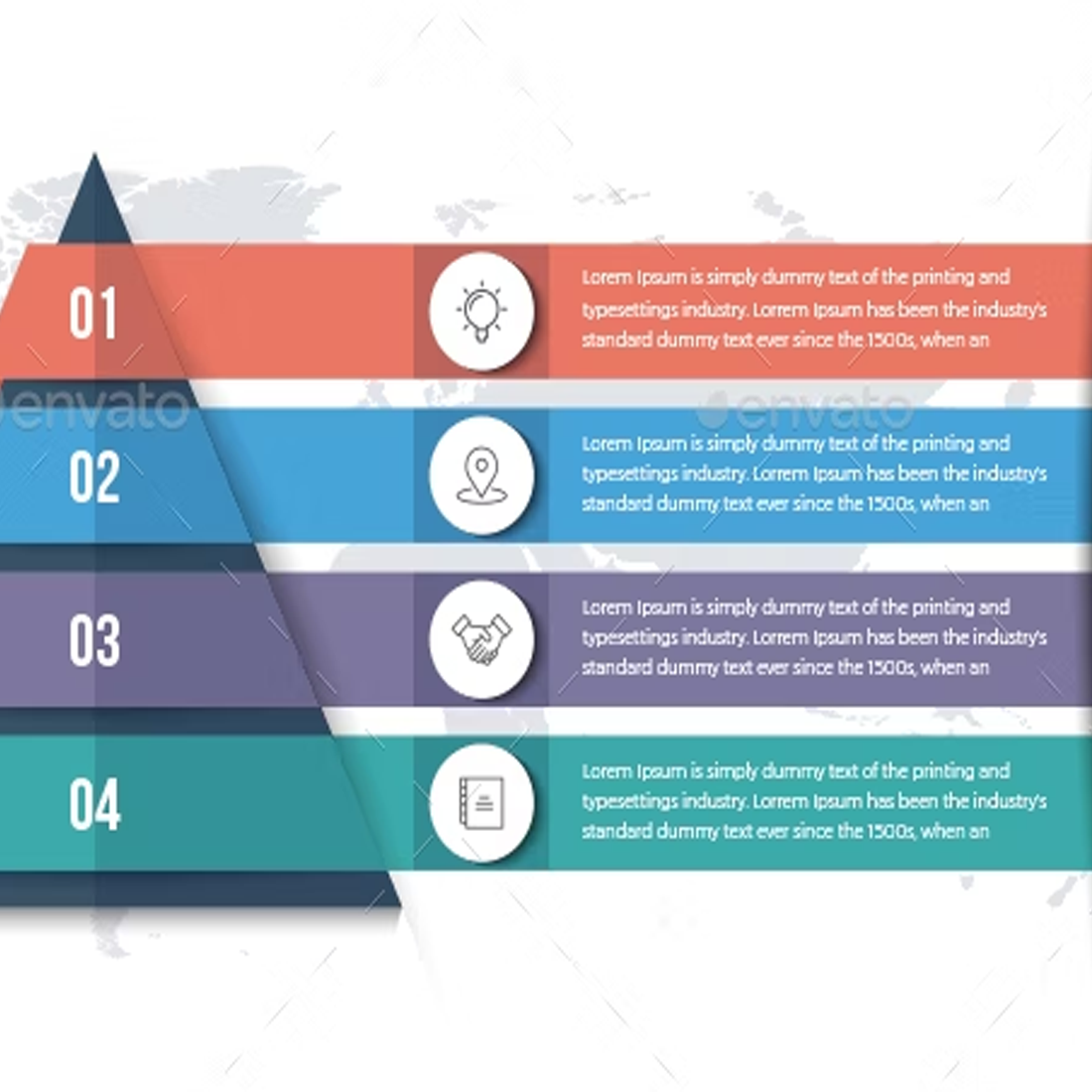 Images preview pyramid infographics.