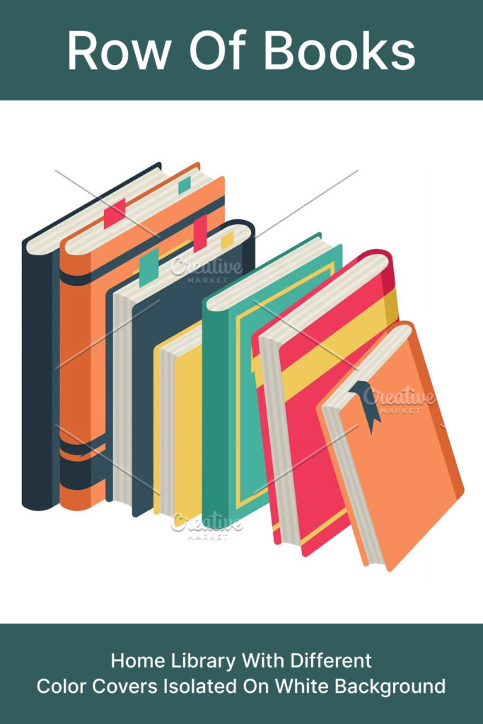 Row Of Books. Home Library MasterBundles