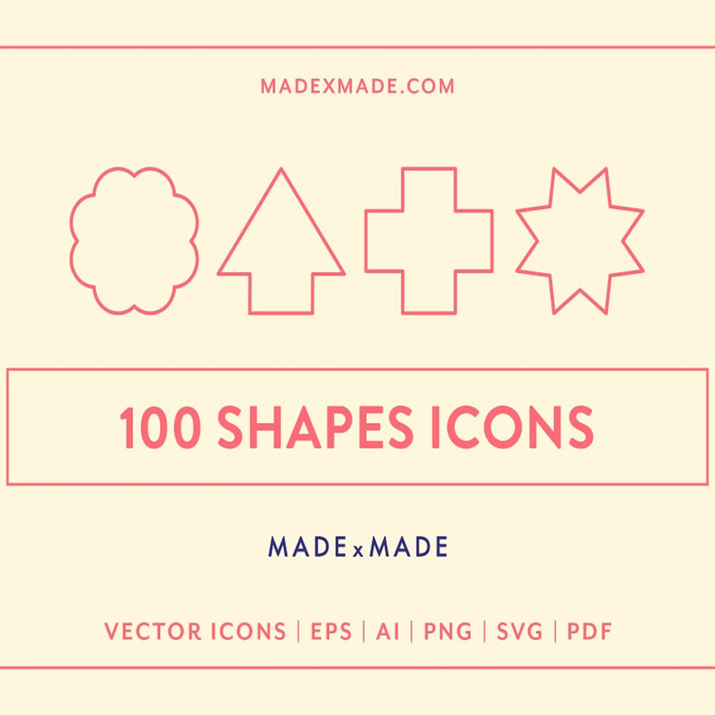 Shapes Line Icons – MasterBundles