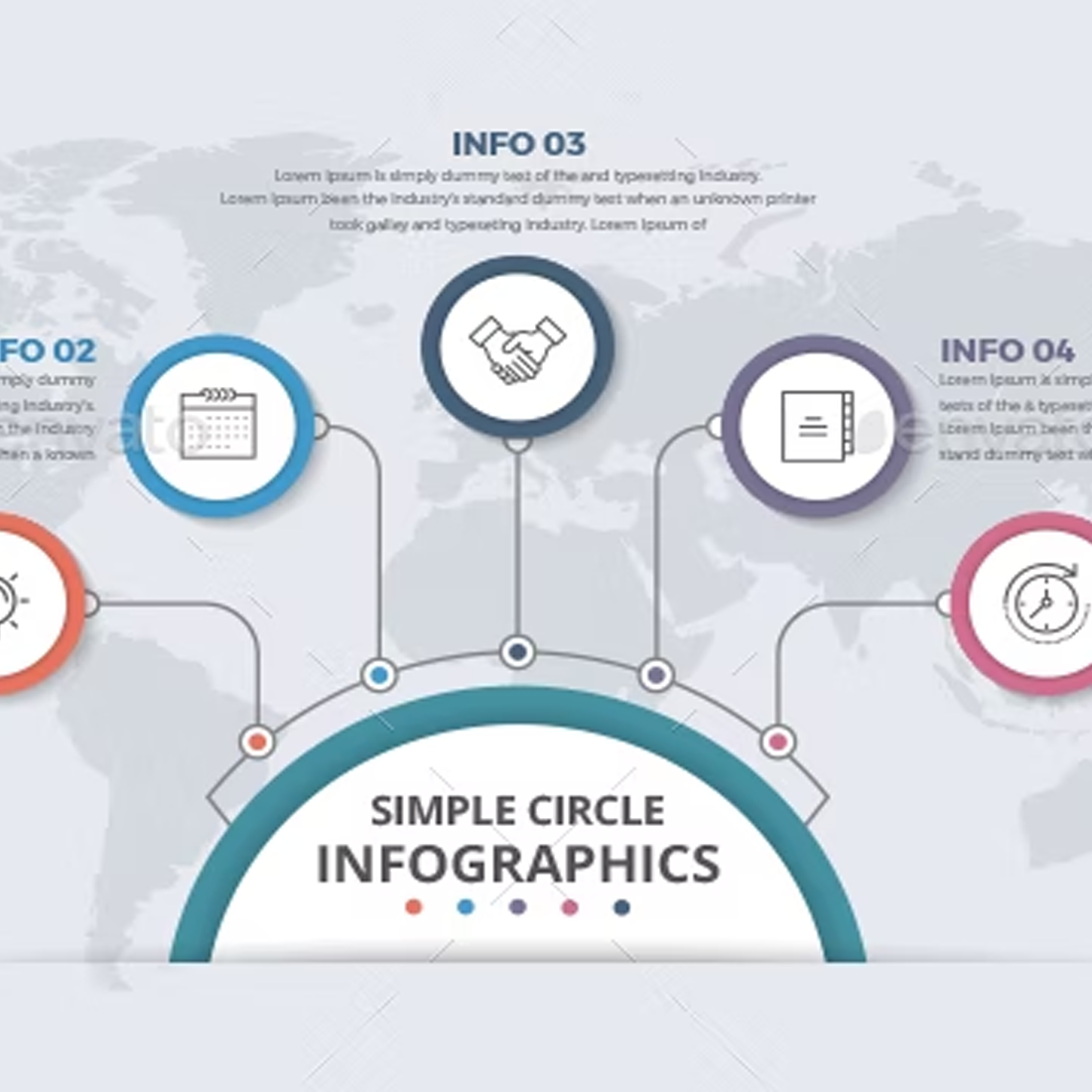 Images preview simple circle infographics.