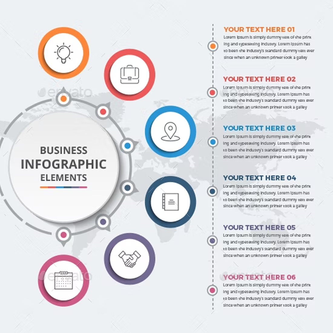 Images preview simple modern circle infographics.