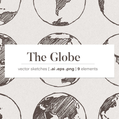 Images preview sketches of the globe.