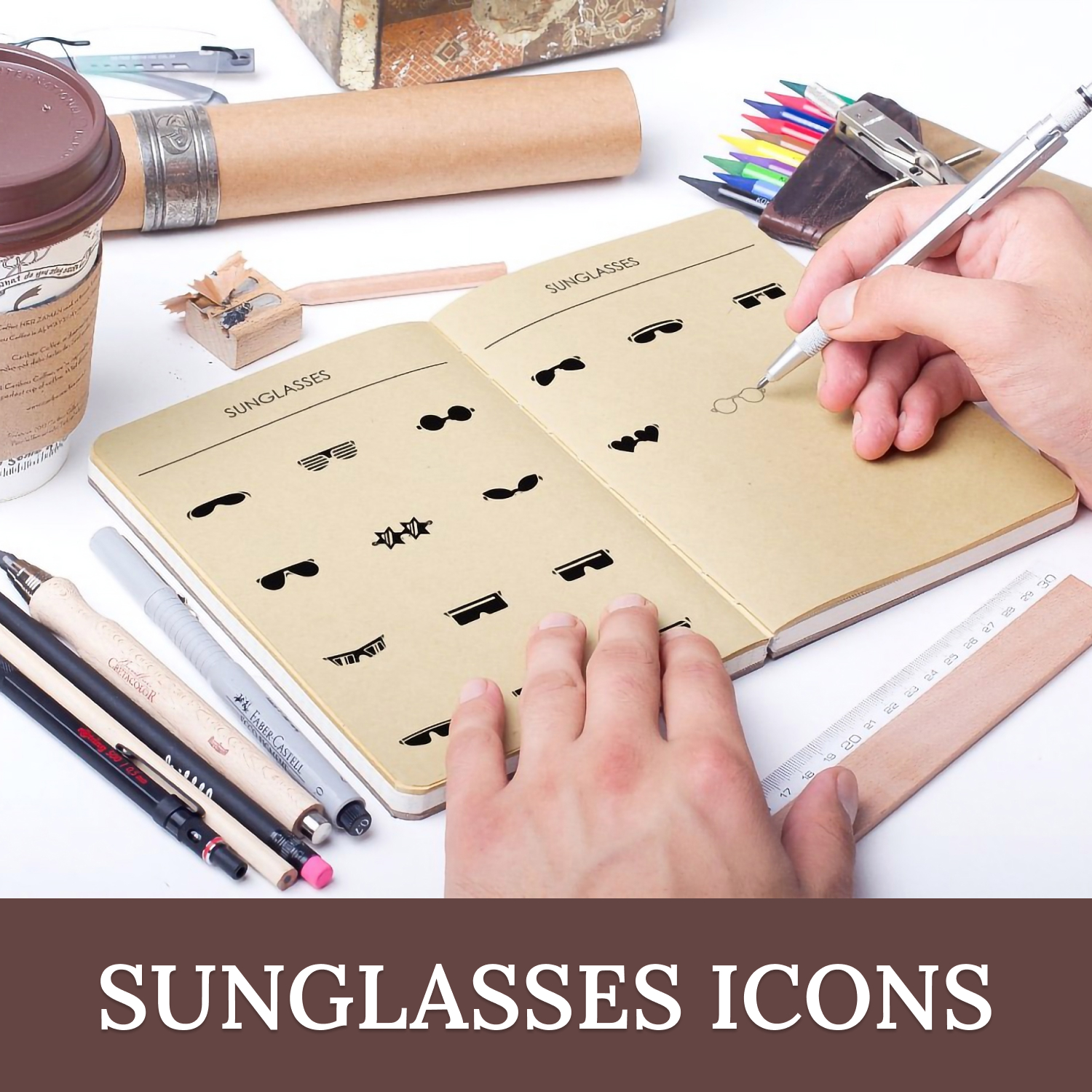 Images preview sunglasses icons.
