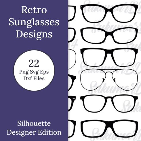 Sunglasses Silhouette, Retro Eyewear, main picture.