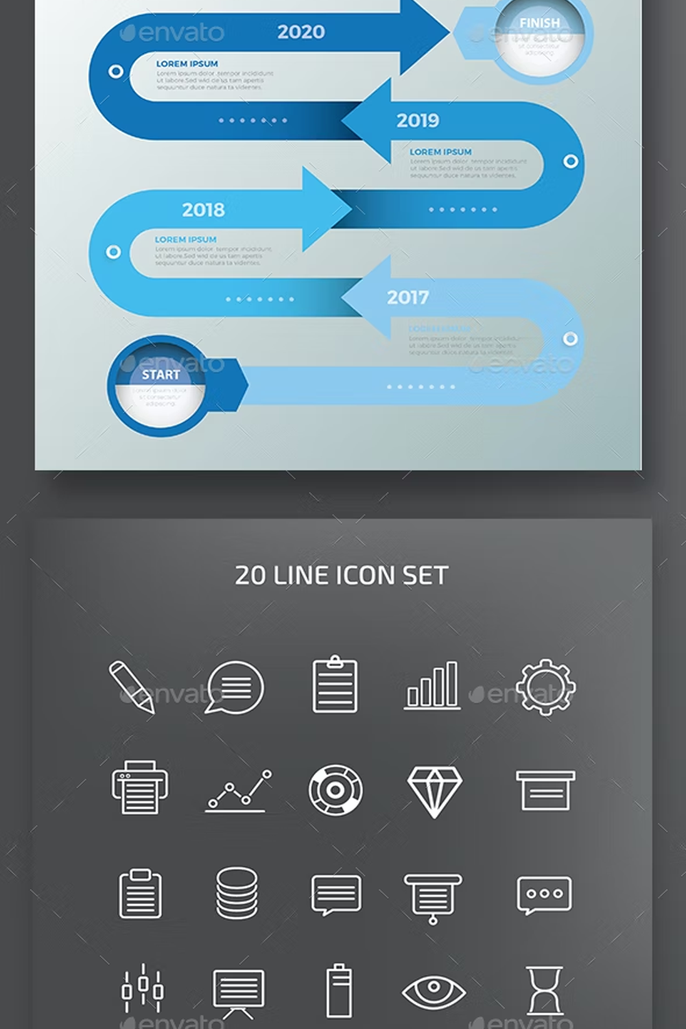 Illustrations timeline infographic design pinterest.