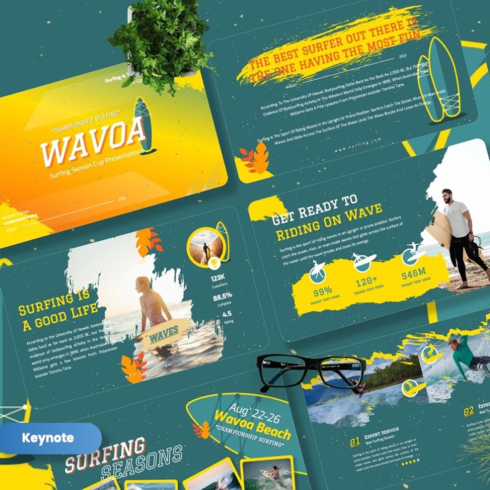 Images preview wavoa surfing sport keynote.