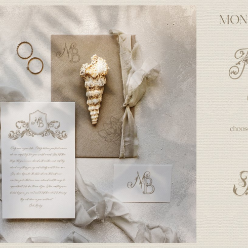 Images preview wedding monogram creator. crests.