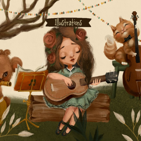 Images preview woodland musicians.