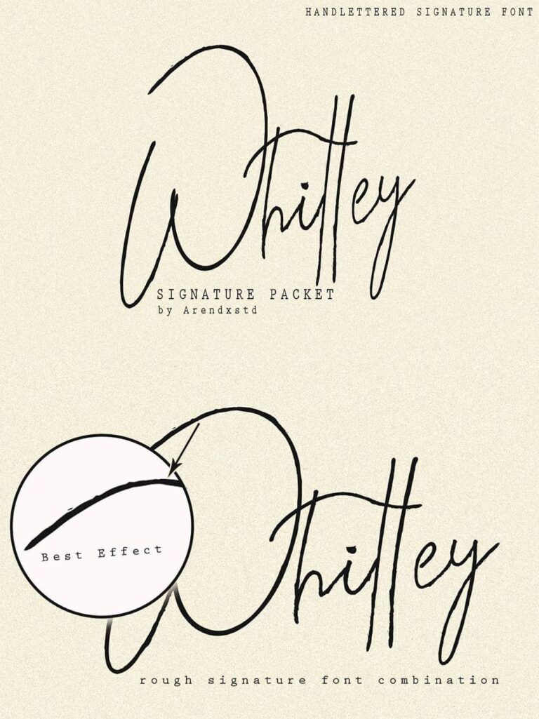 Whitley Monogram Whitley - Signature Typeface – MasterBundles