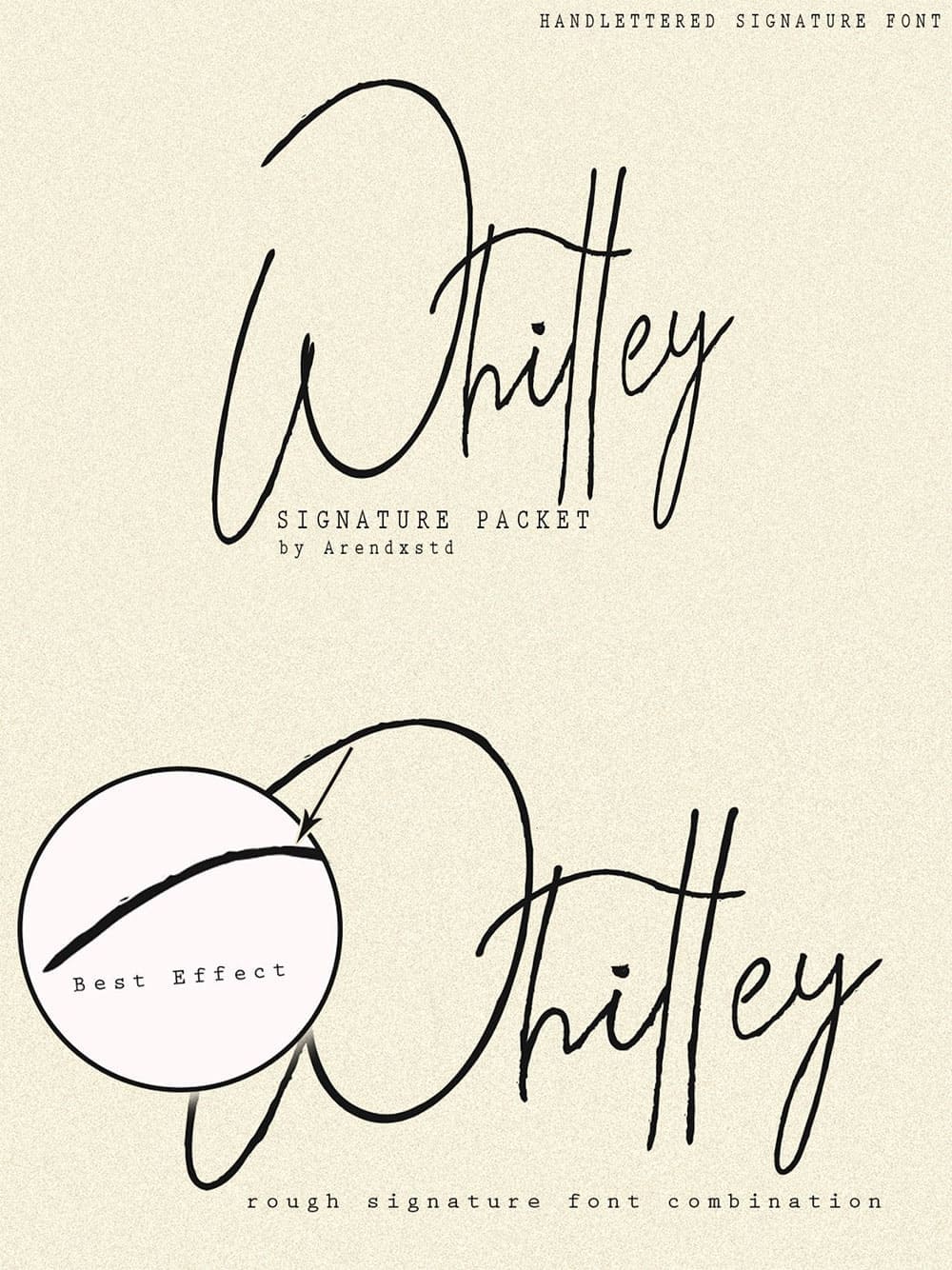 Whitley signature typeface, picture for pinterest.