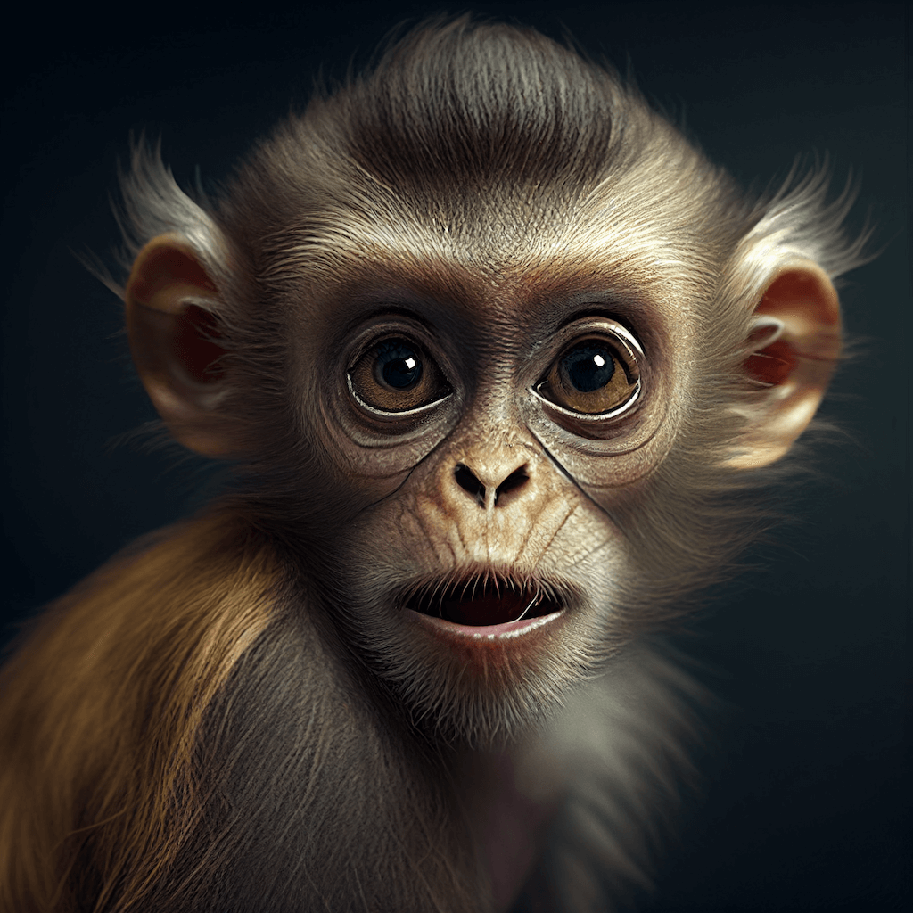 ai generated cute monkey