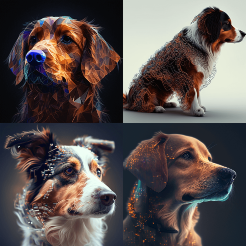 ai generated dog cover image