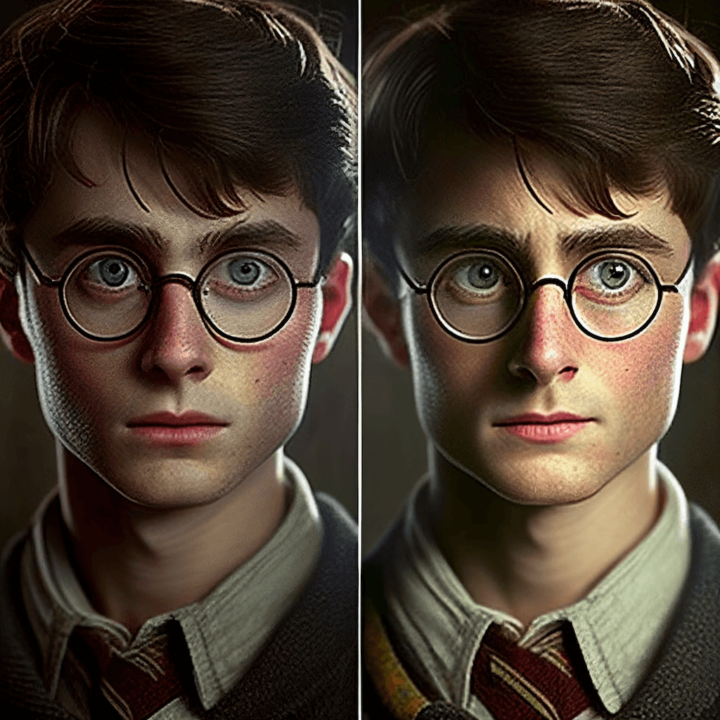 ai generated grown up harry potter