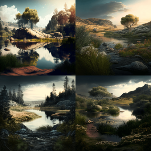 ai generated landscapes cover image