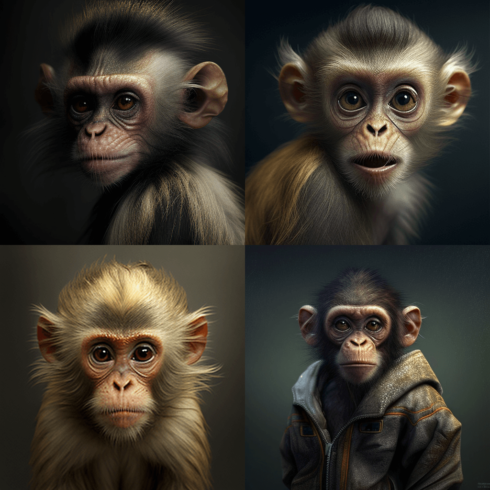 ai generated monkey cover image