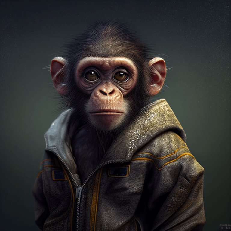 Free AI Generated Monkey – MasterBundles