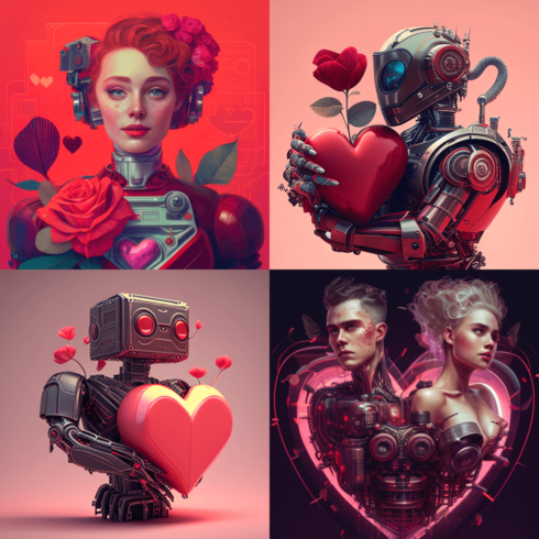 ai generated valentines cover image