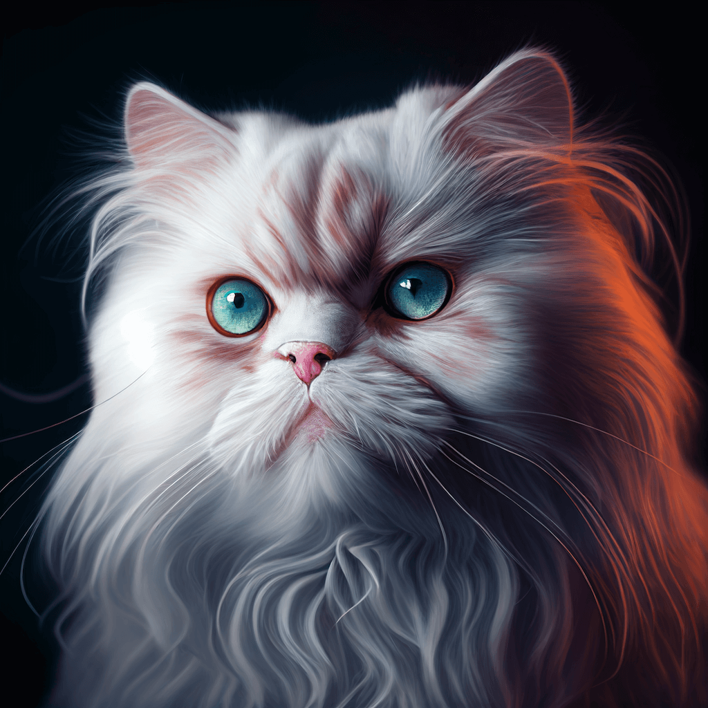 ai generated white cat