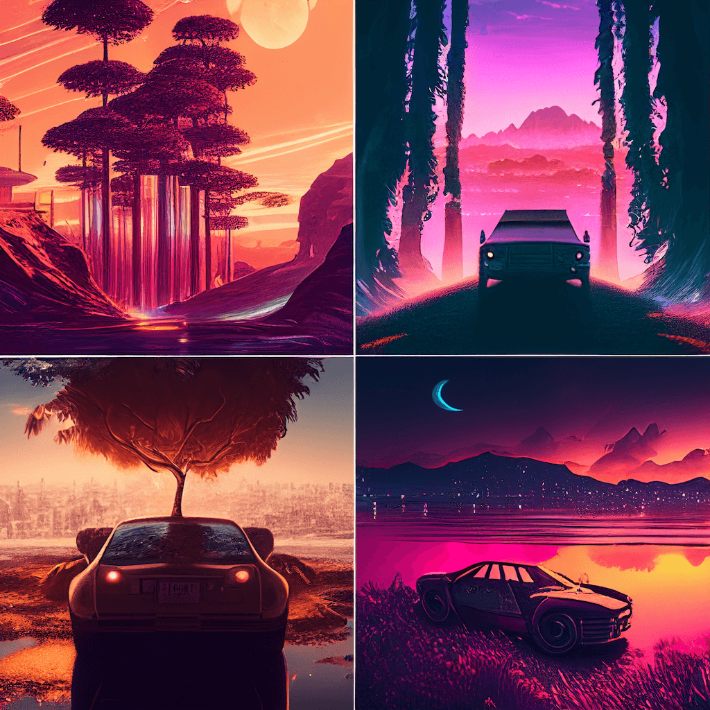 free aesthetic backgrounds four images