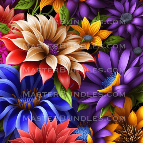 Free Purple Flowers Background cover image.