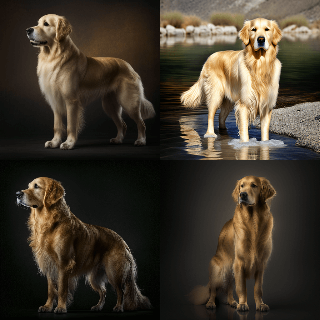 free golden retriever photo bundle cover image