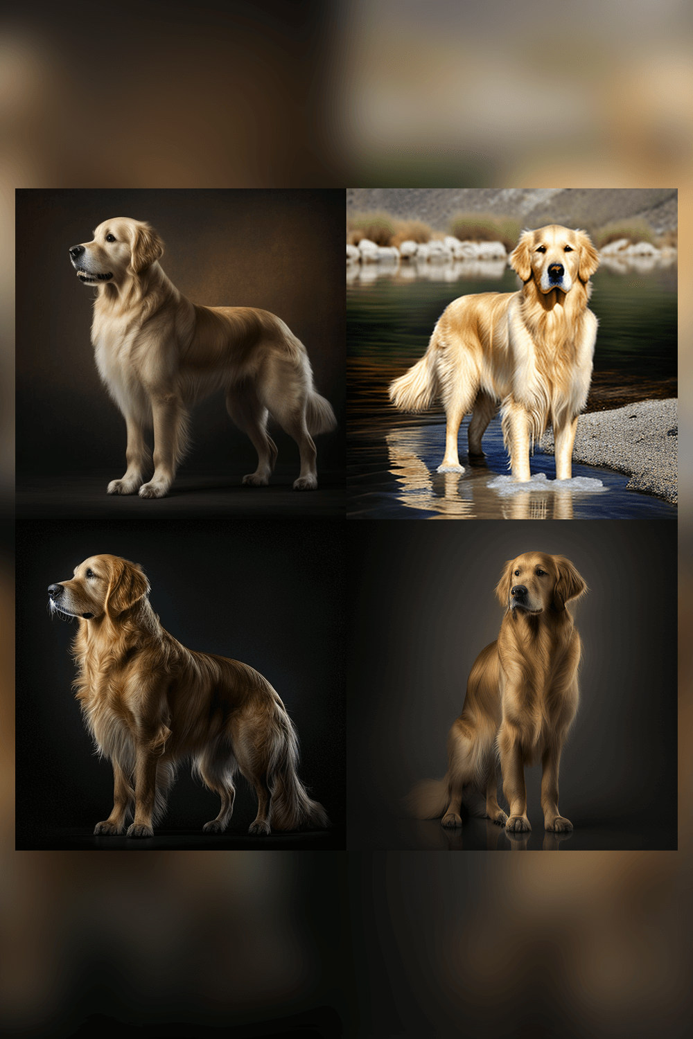 free golden retriever photo bundle pinterest image