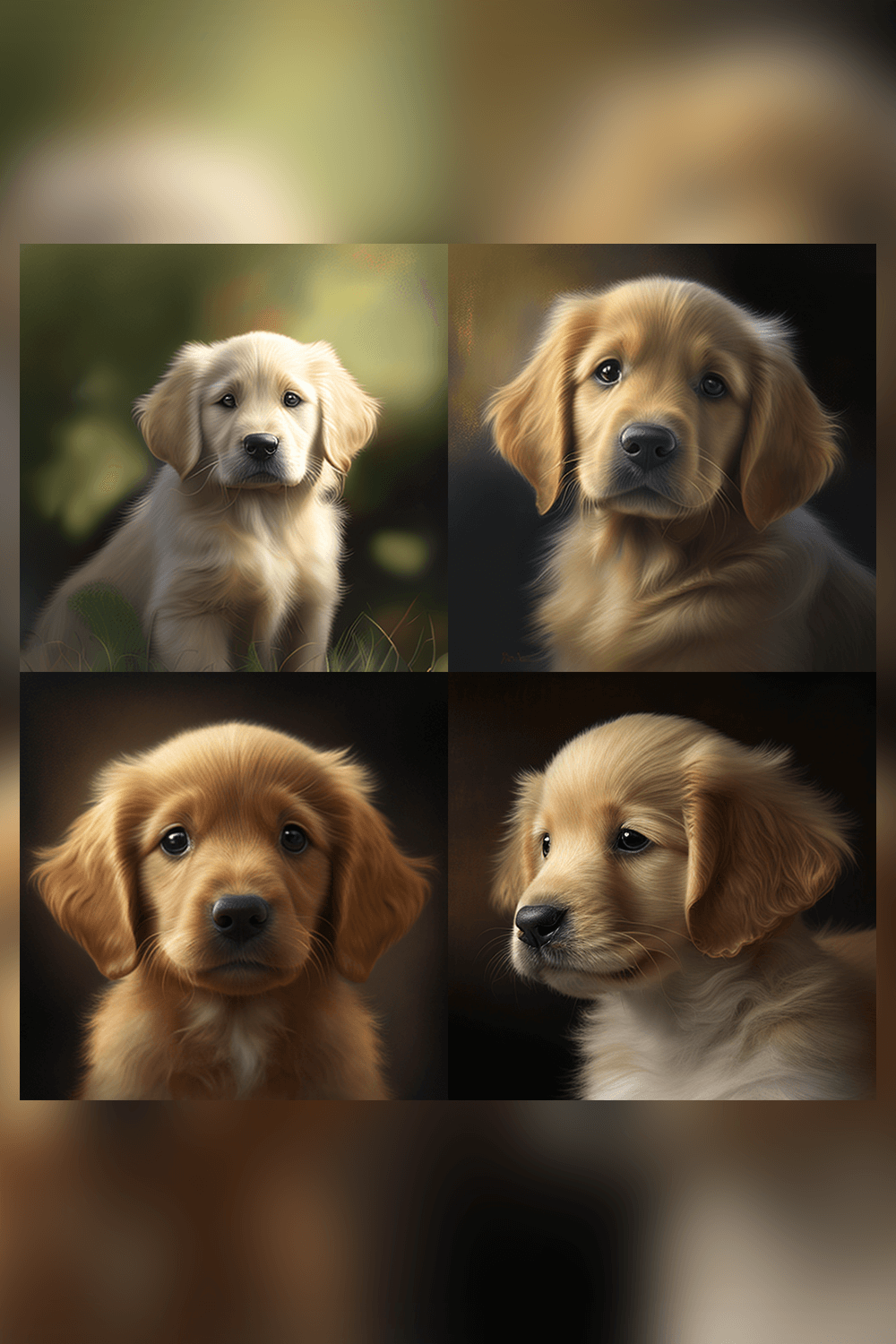 free golden retriever puppy photo bundle pinterest image