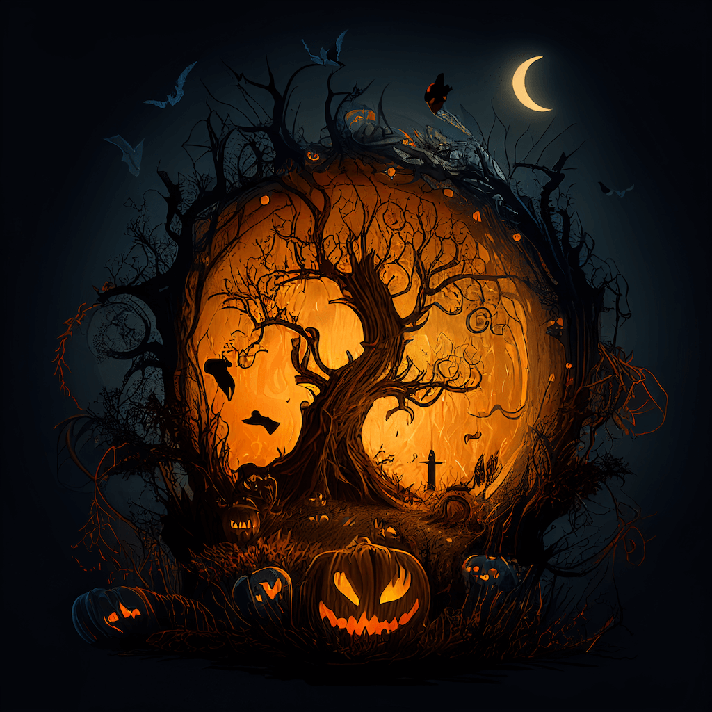 free halloween backgrounds tree