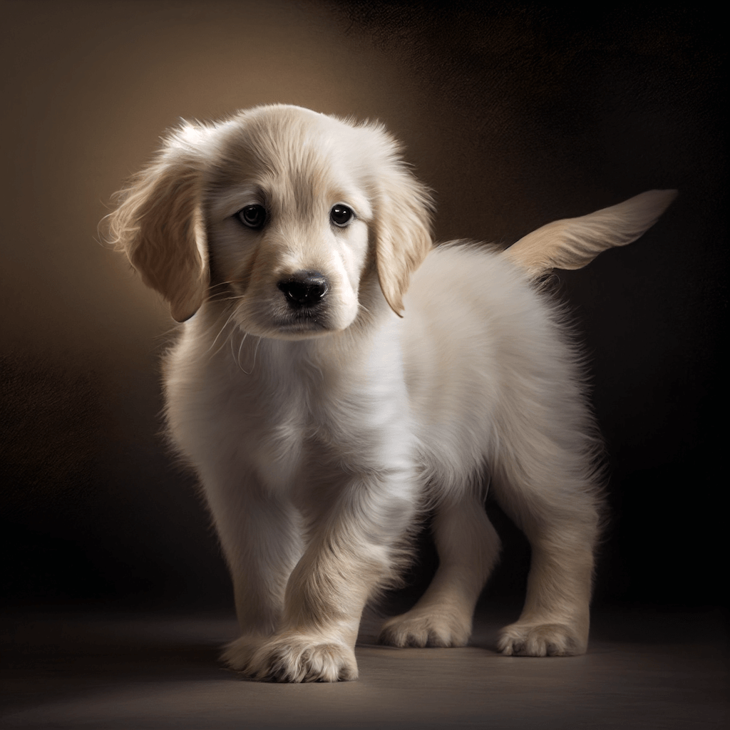 free photo of beautiful golden retriever puppy