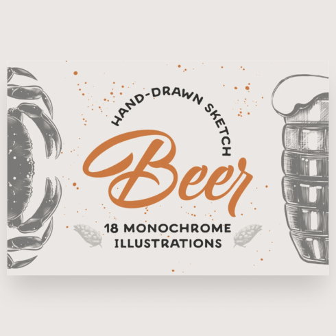 Beer label with a drawing of a lobster.