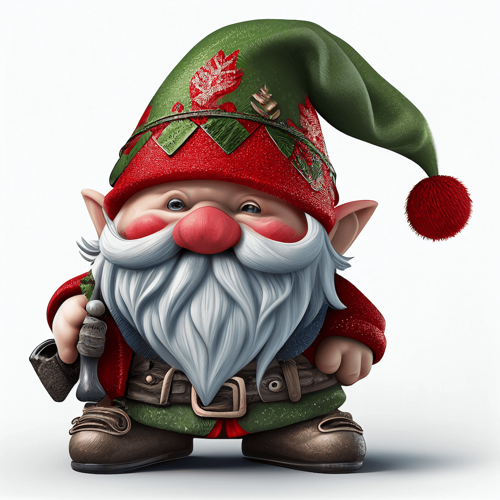 christmas gnome clipart free preview example