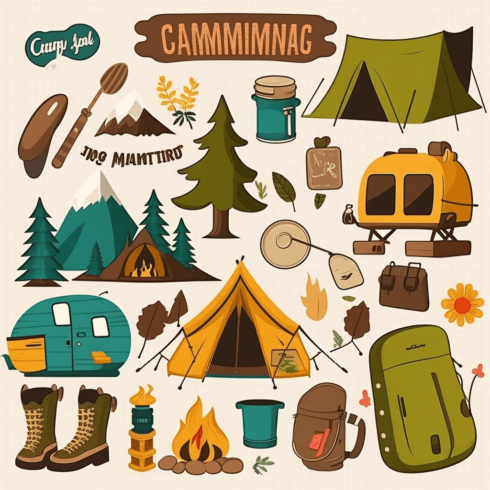 Free Camping Clipart – MasterBundles