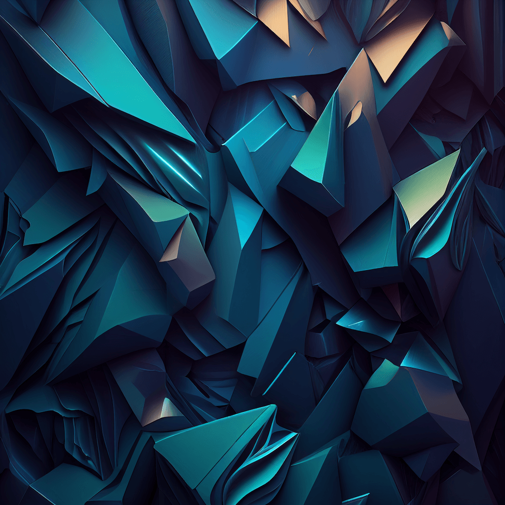 Blue abstract background consisting of triangular shapes.