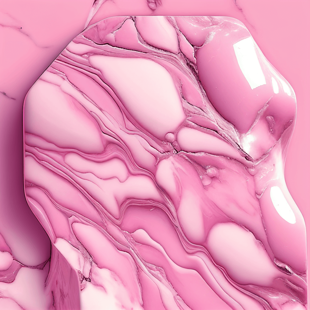 Pink and white marble textured background.