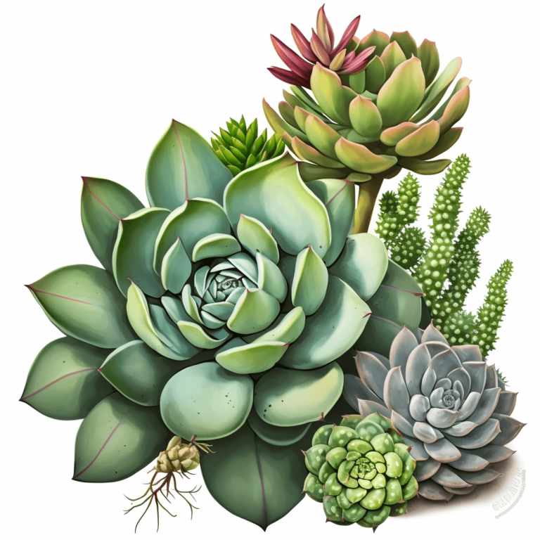 free download succulent illustration