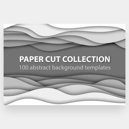 Paper cut collection of abstract background templates.