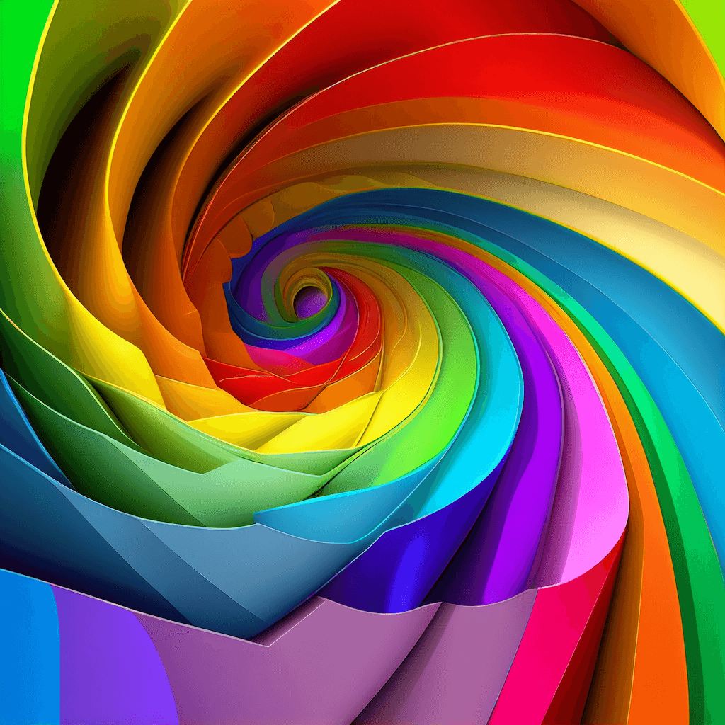 Multicolored abstract background with a spiral design.