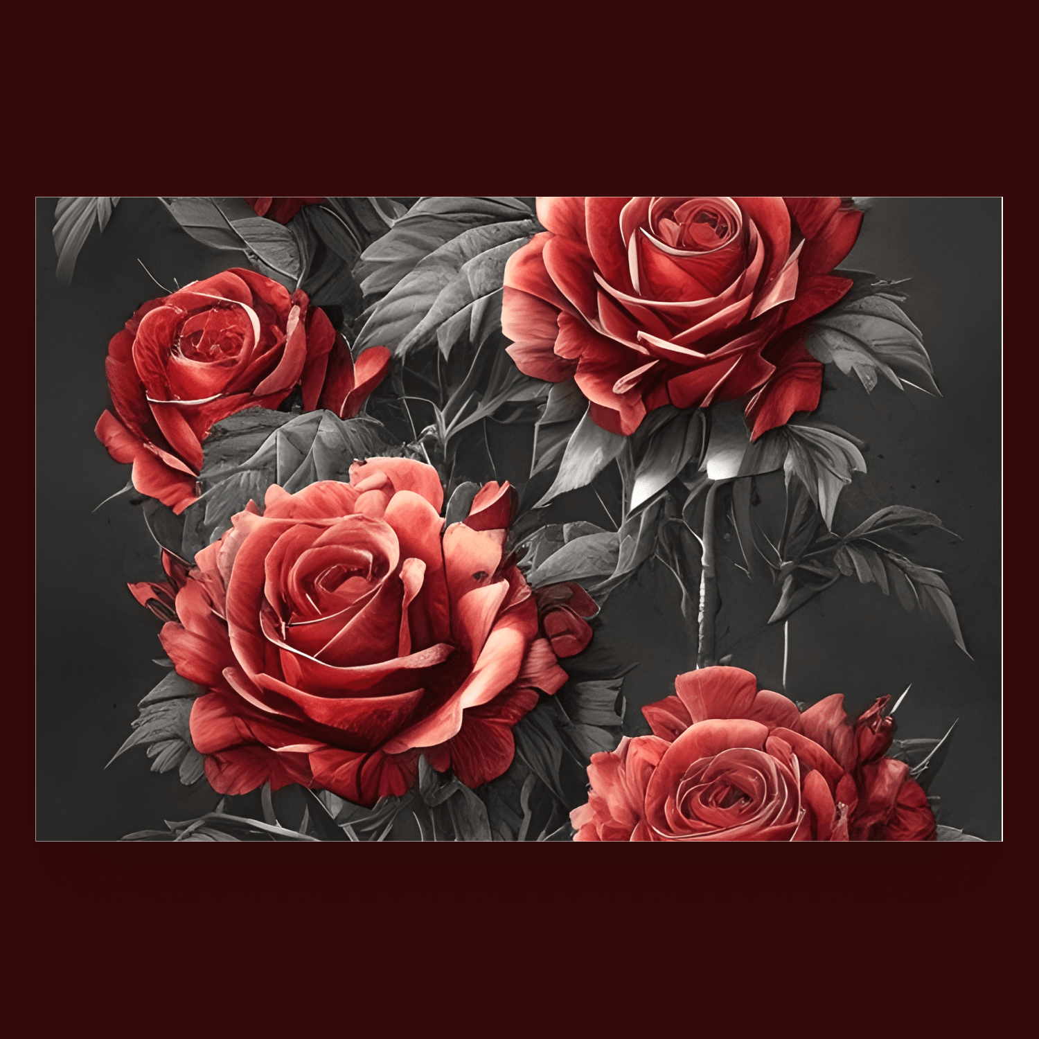 Red Roses Background Bundle Vol