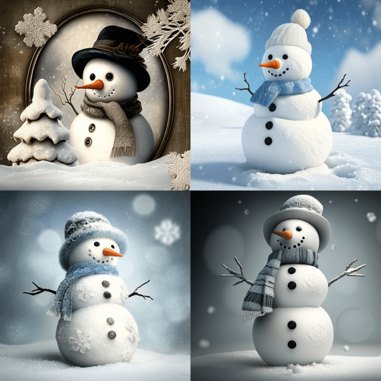 Snowman Clipart Free – MasterBundles