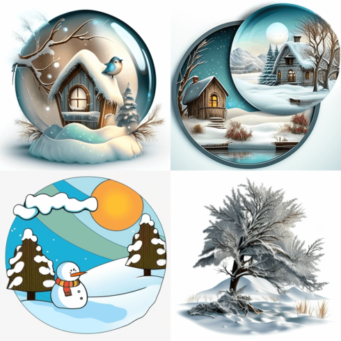 winter clipart free cover image